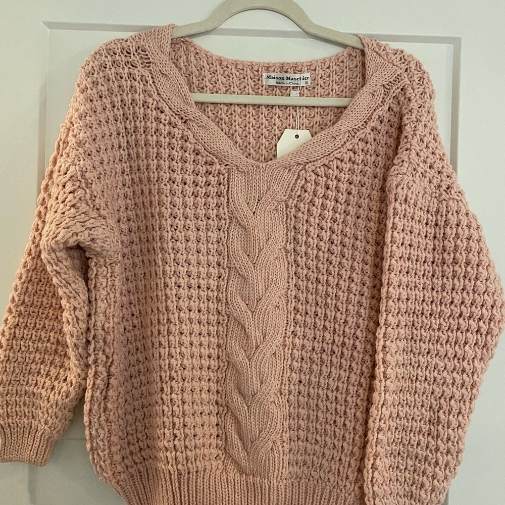 V-Neck Crop Sweater